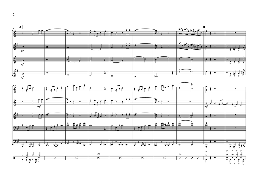 Thunderbirds Are Go Large Ensemble scores gallery preview page 2
