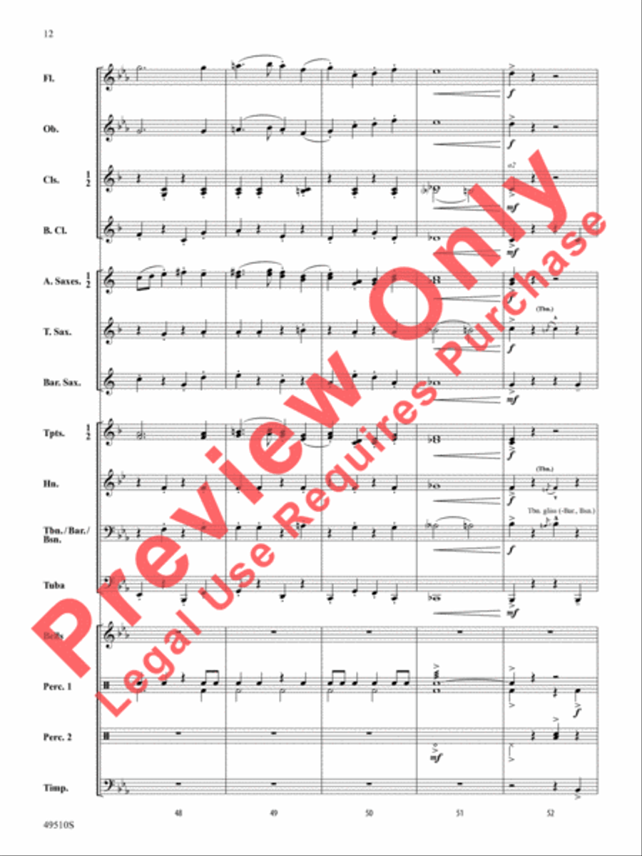 Spring March Spring March Concert Band scores gallery preview page 13