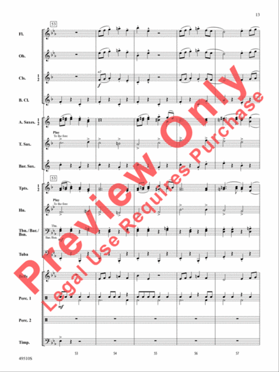 Spring March Spring March Concert Band scores gallery preview page 14