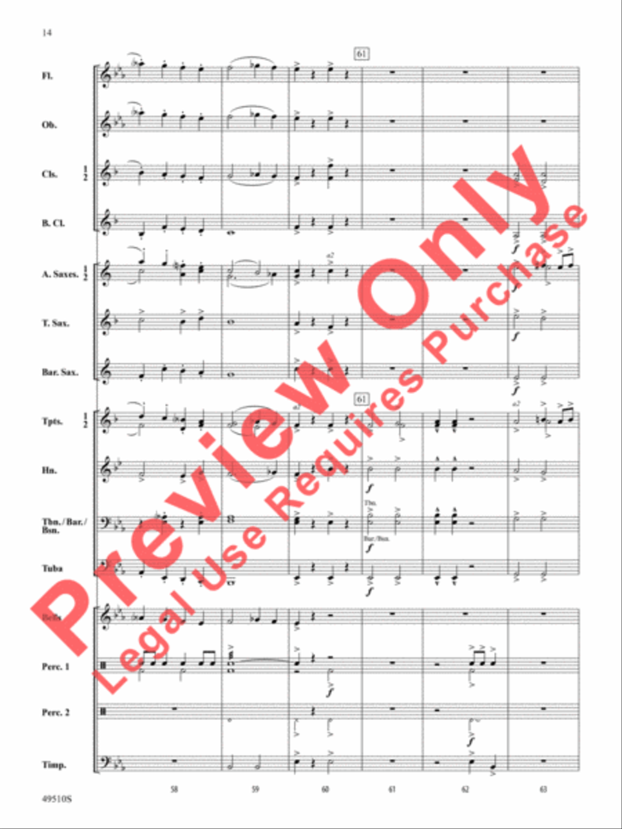 Spring March Spring March Concert Band scores gallery preview page 15