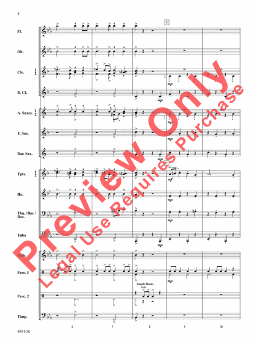 Spring March Spring March Concert Band scores gallery preview page 5