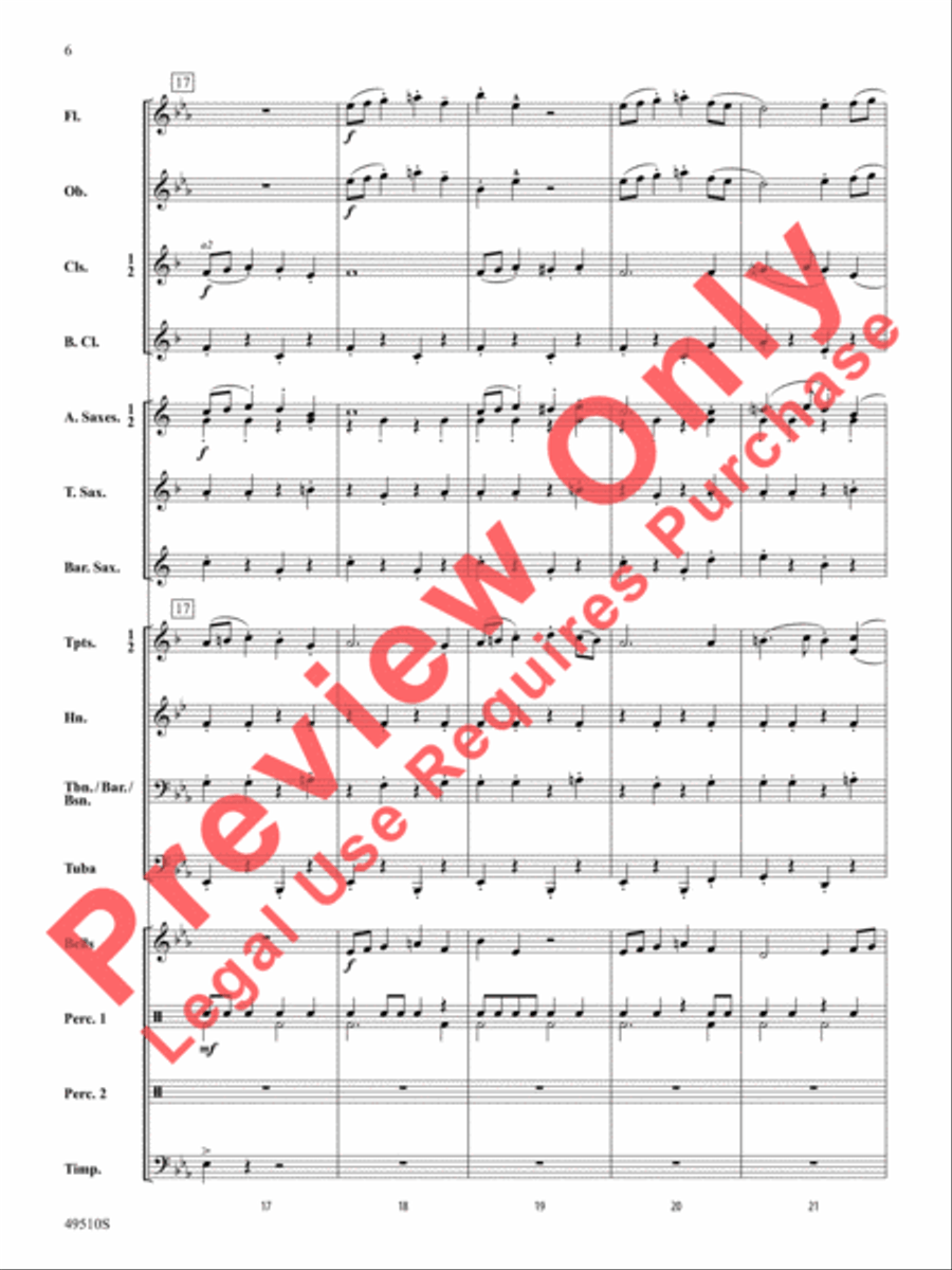 Spring March Spring March Concert Band scores gallery preview page 7