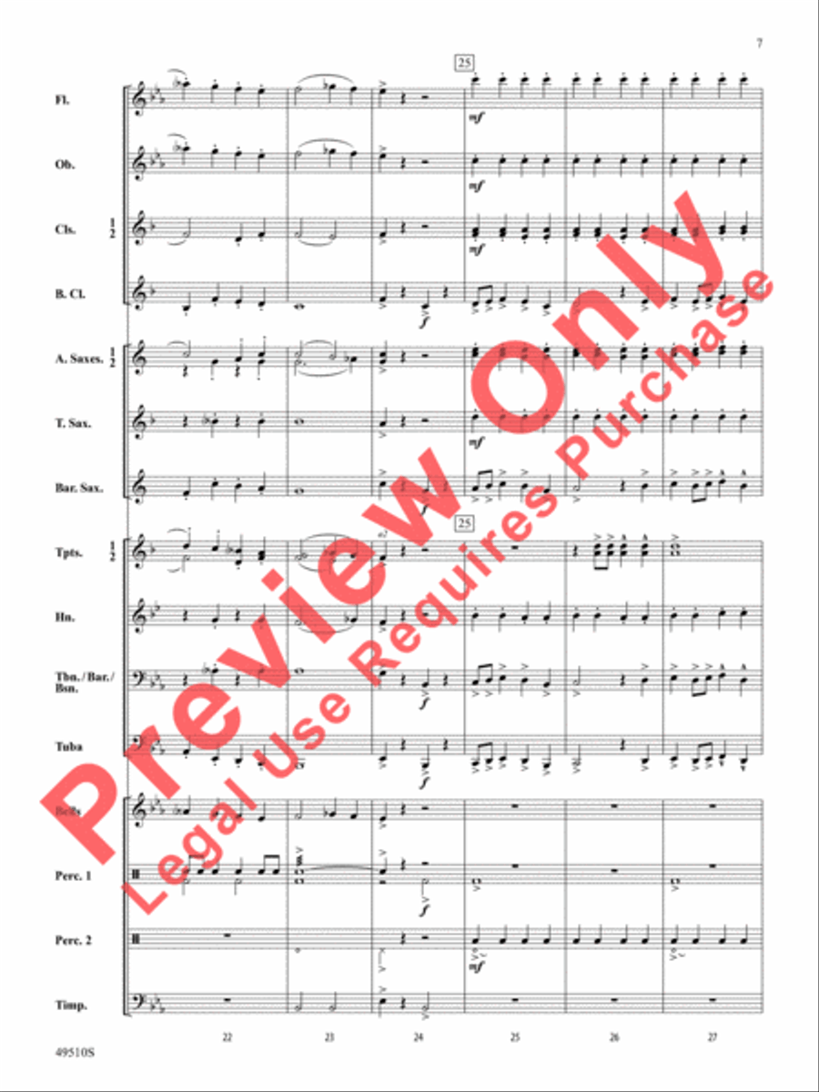 Spring March Spring March Concert Band scores gallery preview page 8