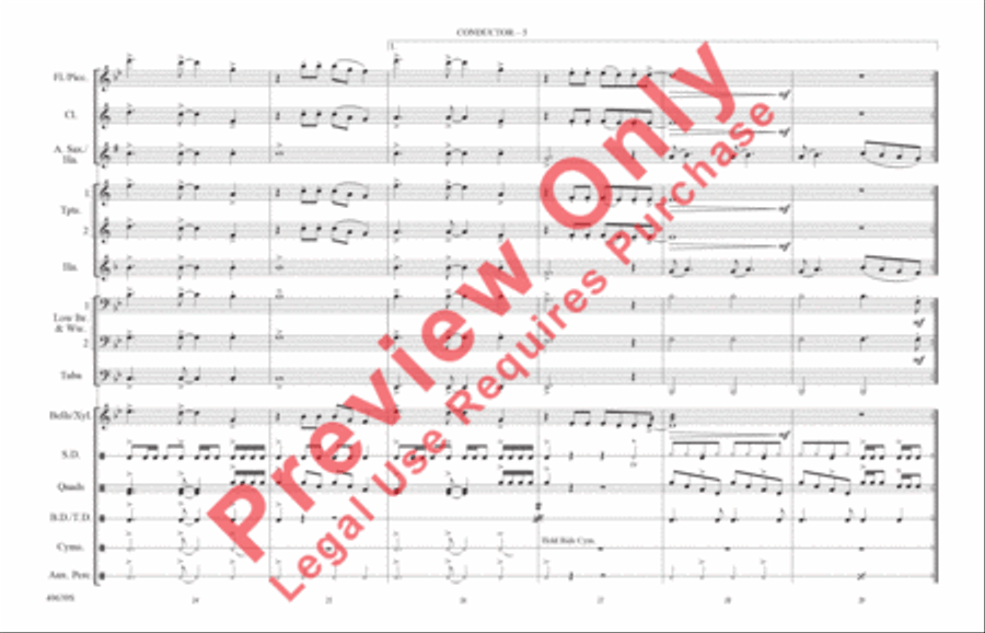 You Belong With Me Marching Band scores gallery preview page 6