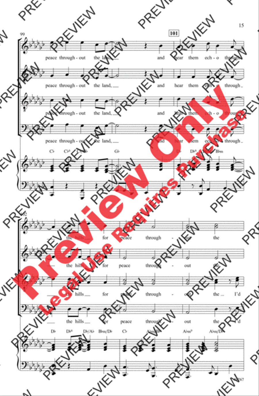 I'd Like to Teach the World to Sing 4-Part scores gallery preview page 15