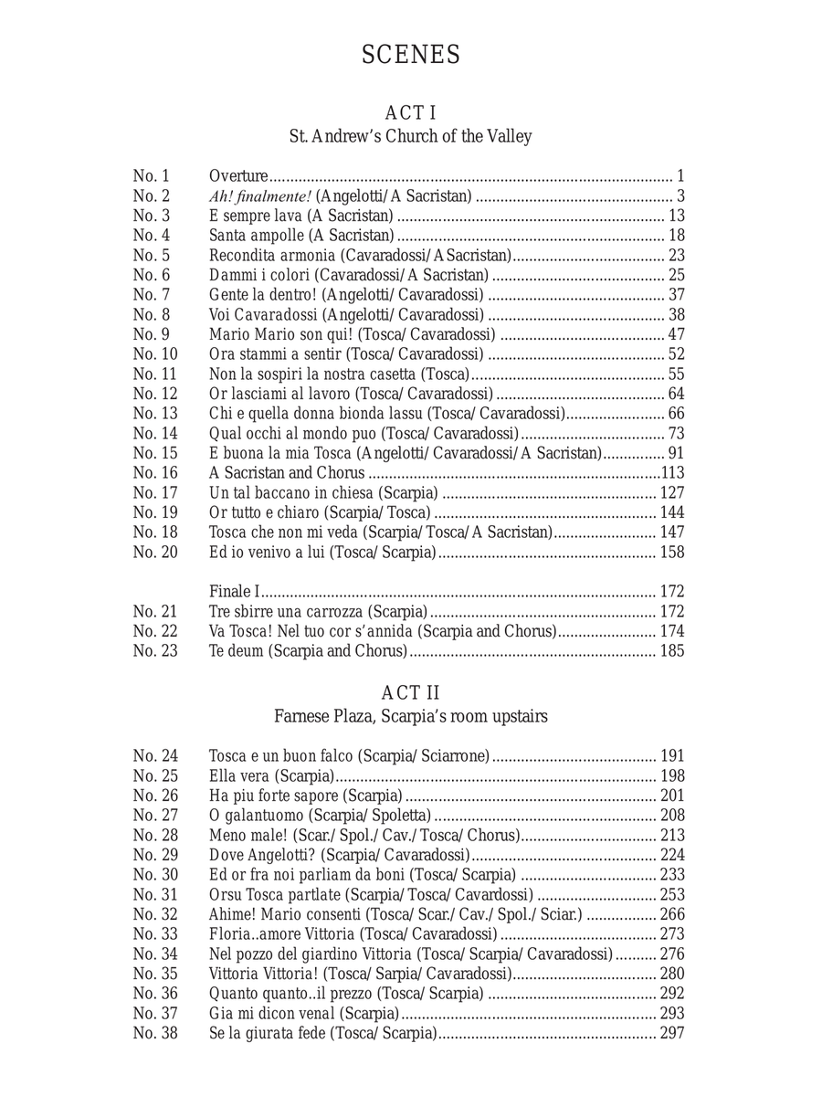 Tosca (original orchestration) Choir scores gallery preview page 5