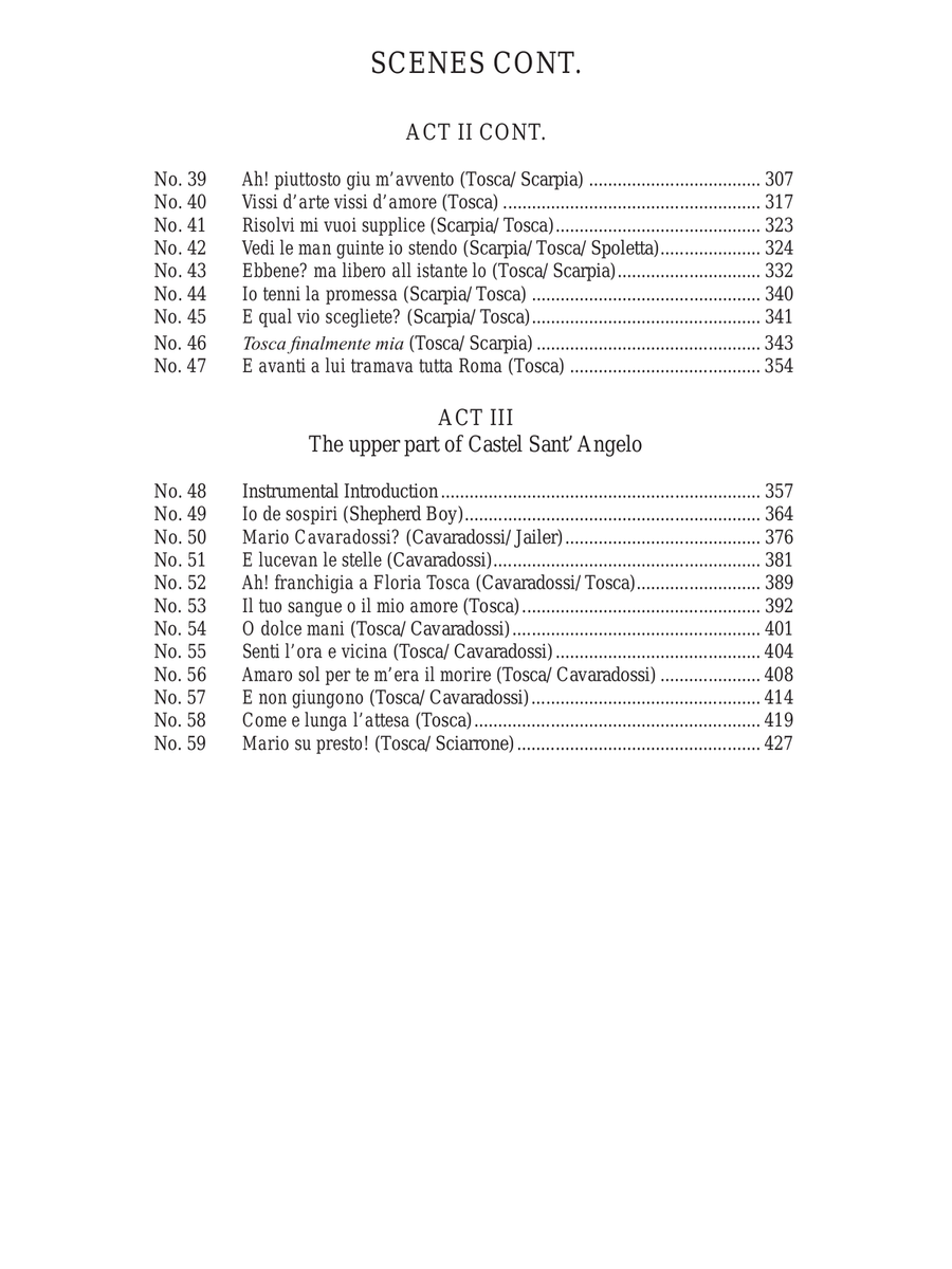 Tosca (original orchestration) Choir scores gallery preview page 6