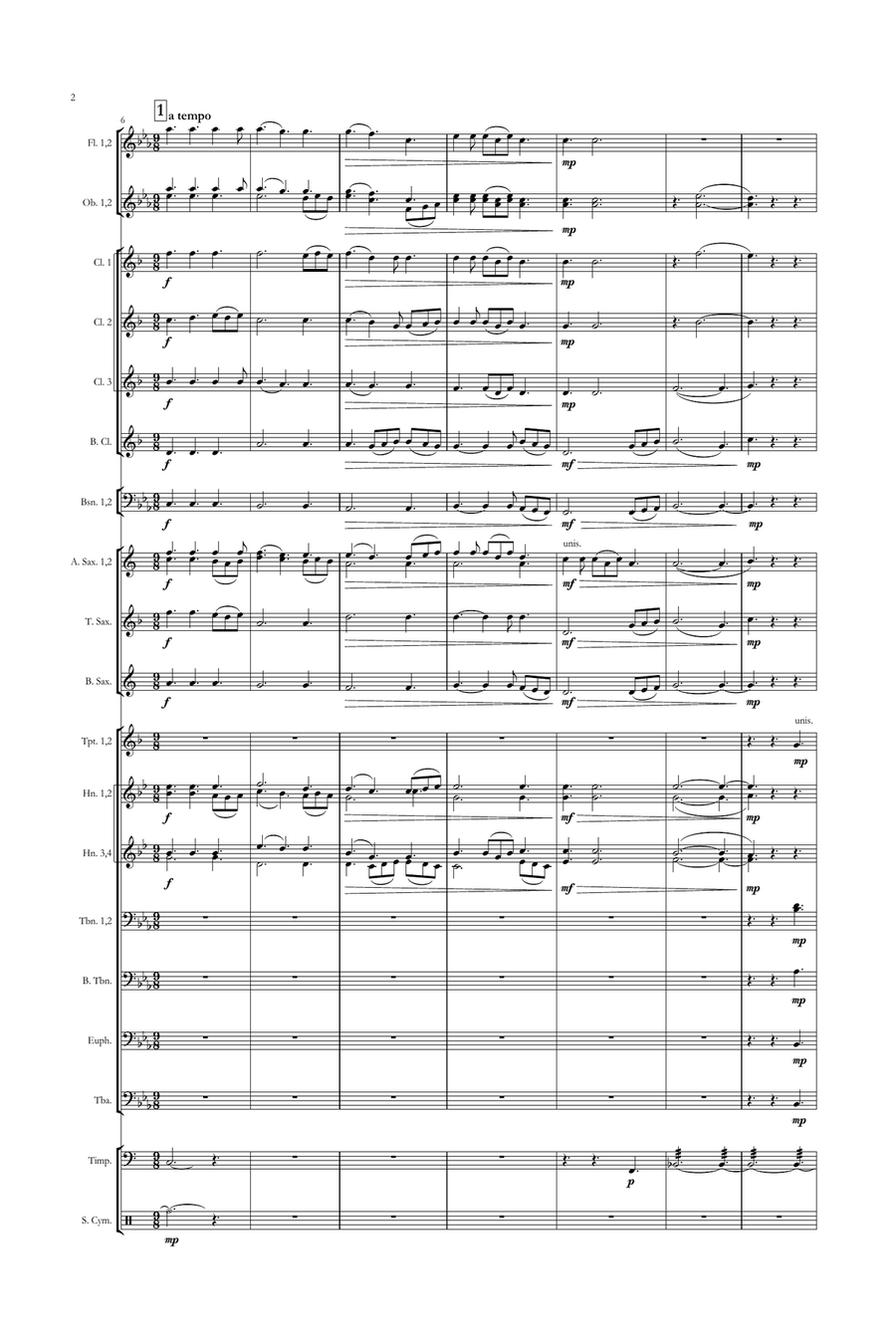 Salutation Salutation Concert Band scores gallery preview page 2