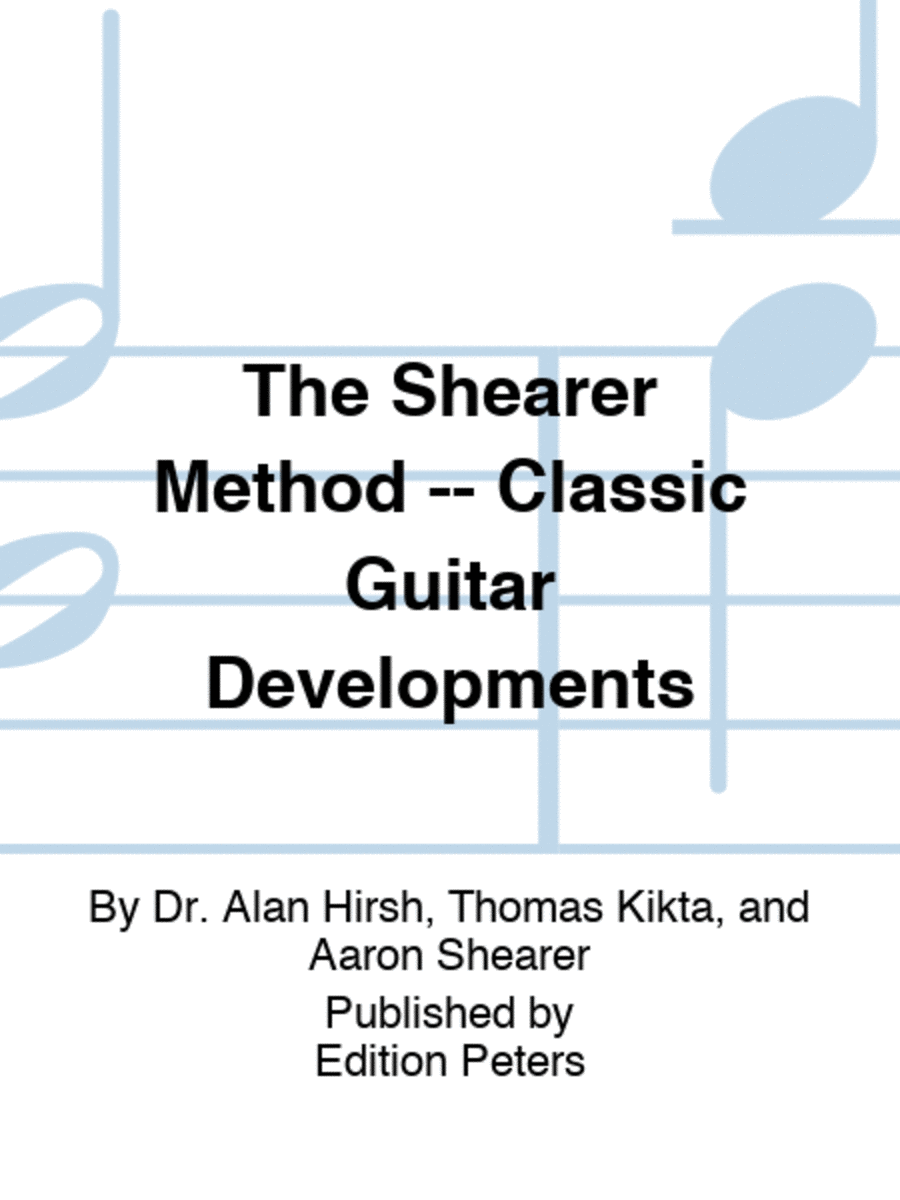 The Shearer Method -- Classic Guitar Developments Classical Guitar scores gallery preview page 1