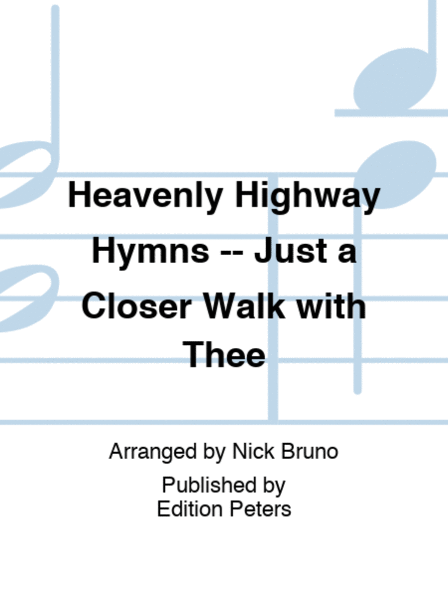 Heavenly Highway Hymns -- Just a Closer Walk with Thee Voice scores gallery preview page 1