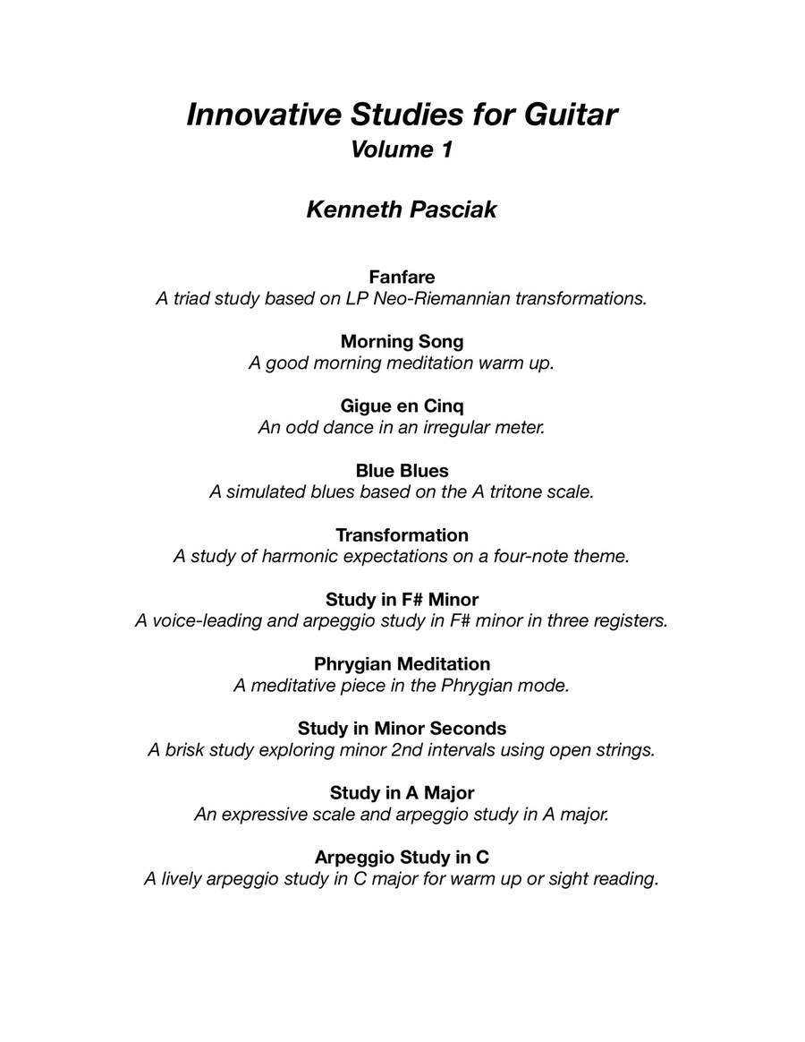 Innovative Studies for Guitar - Volume 1 Acoustic Guitar scores gallery preview page 2