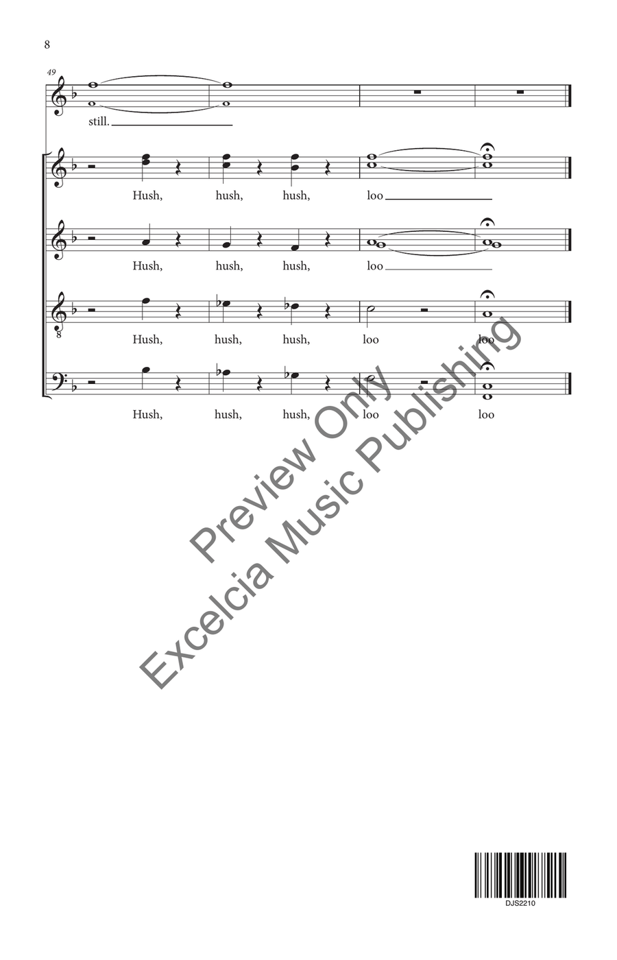Still, Still, Still Still, Still, Still 4-Part scores gallery preview page 9