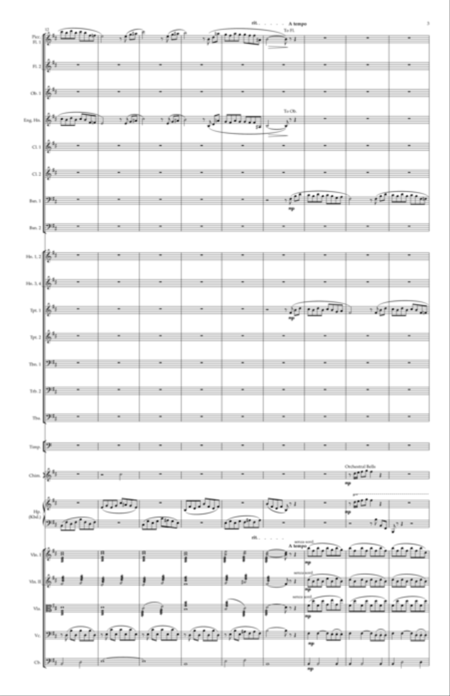 The Godfather (love Theme) Full Orchestra scores gallery preview page 3