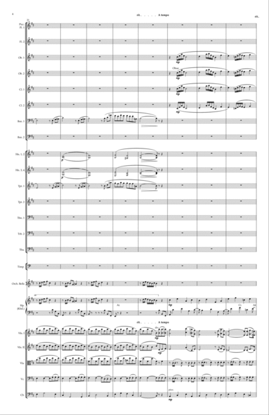 The Godfather (love Theme) Full Orchestra scores gallery preview page 4