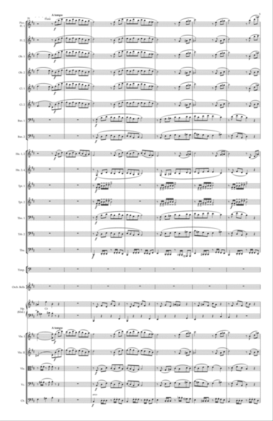 The Godfather (love Theme) Full Orchestra scores gallery preview page 5