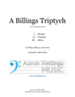 A Billings Triptych - for 8-Part Brass Choir