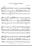 How Can I Keep From Singing Arranged for Organ