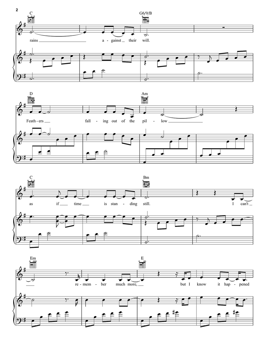 It Happened Quiet It Happened Quiet Piano, Vocal, Guitar scores gallery preview page 2