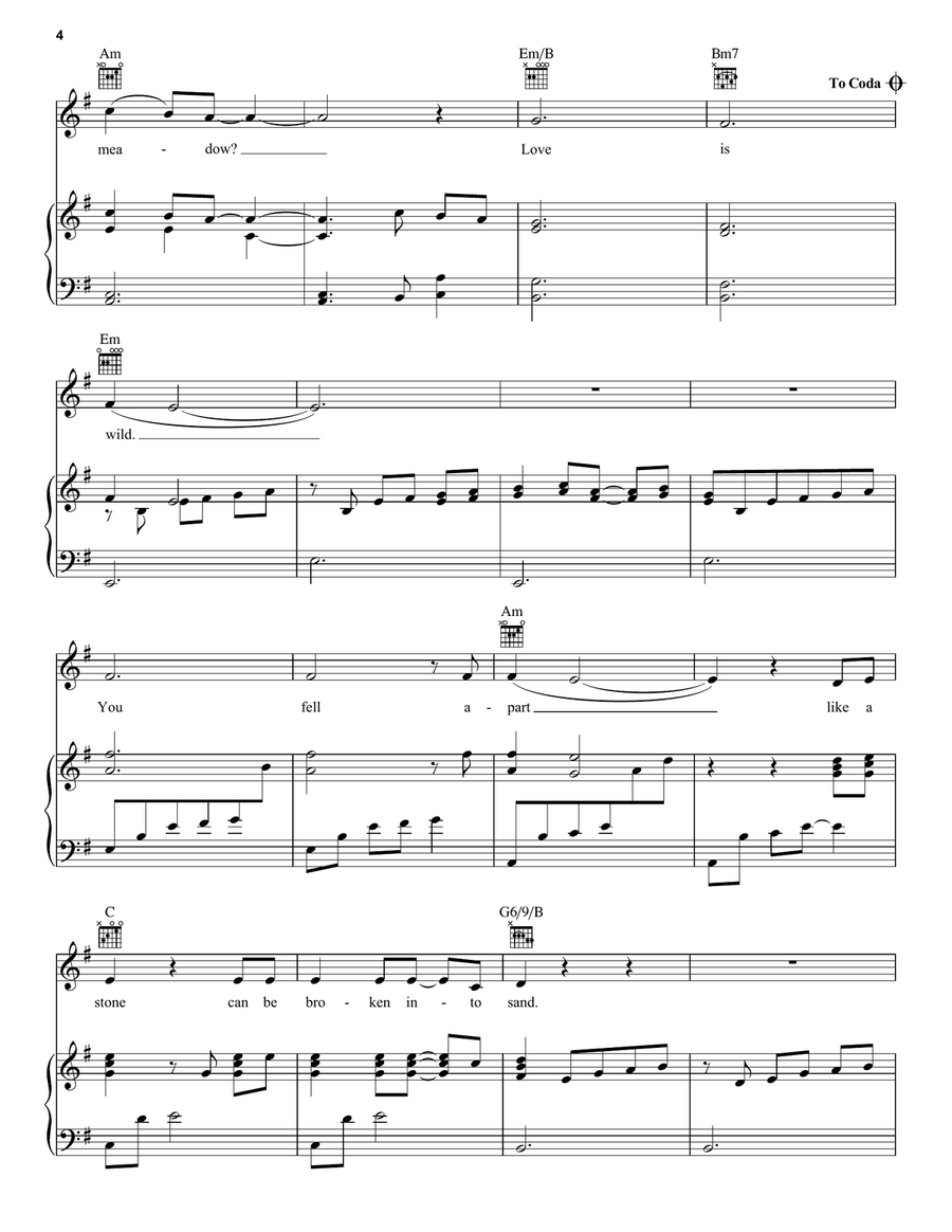 It Happened Quiet It Happened Quiet Piano, Vocal, Guitar scores gallery preview page 4