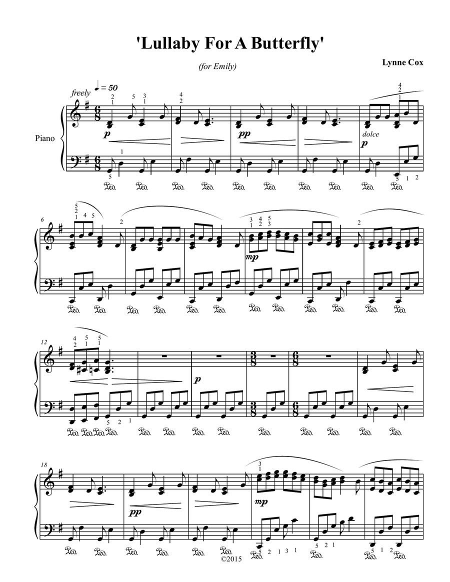Lullaby for a Butterfly Lullaby for a Butterfly Piano Method scores gallery preview page 2