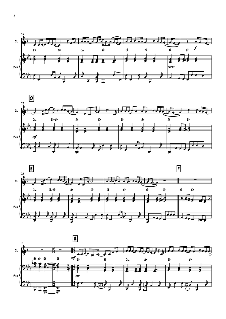 Let It Be Let It Be B-Flat Clarinet scores gallery preview page 2