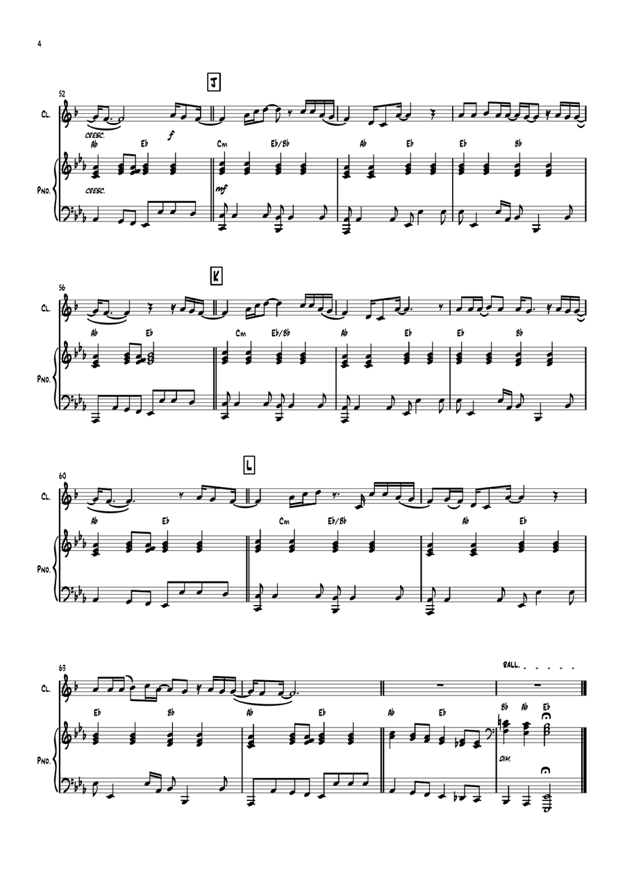 Let It Be Let It Be B-Flat Clarinet scores gallery preview page 4