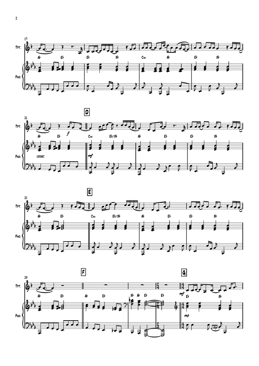 Let It Be Let It Be B-Flat Trumpet scores gallery preview page 2