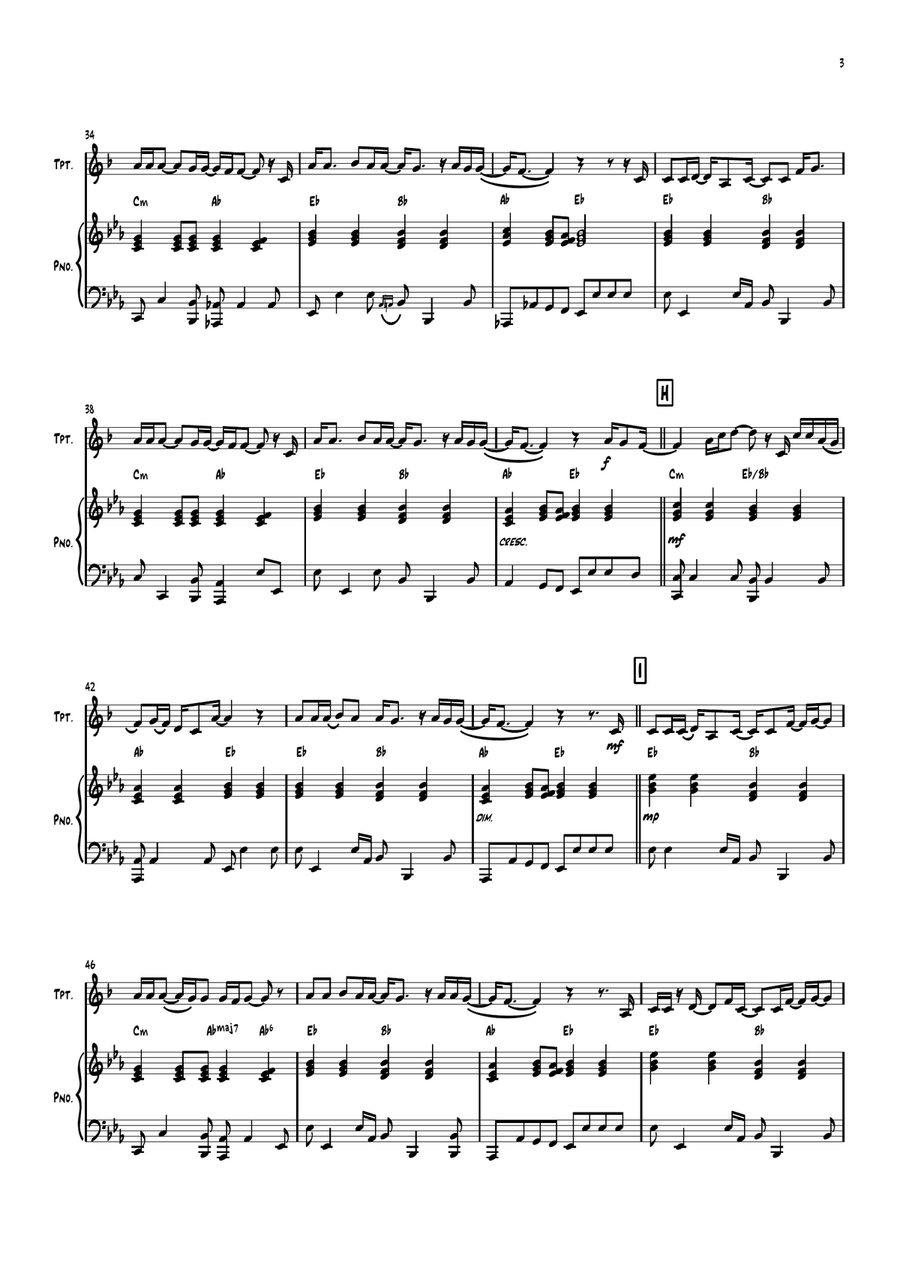 Let It Be Let It Be B-Flat Trumpet scores gallery preview page 3