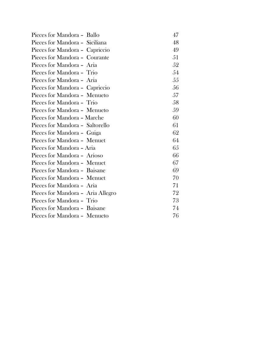 Pieces for Mandora Arranged For the Baritone Ukulele: Baritone Ukulele scores gallery preview page 3