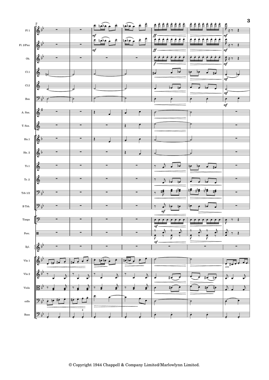 Devil's Galop Full Orchestra scores gallery preview page 3