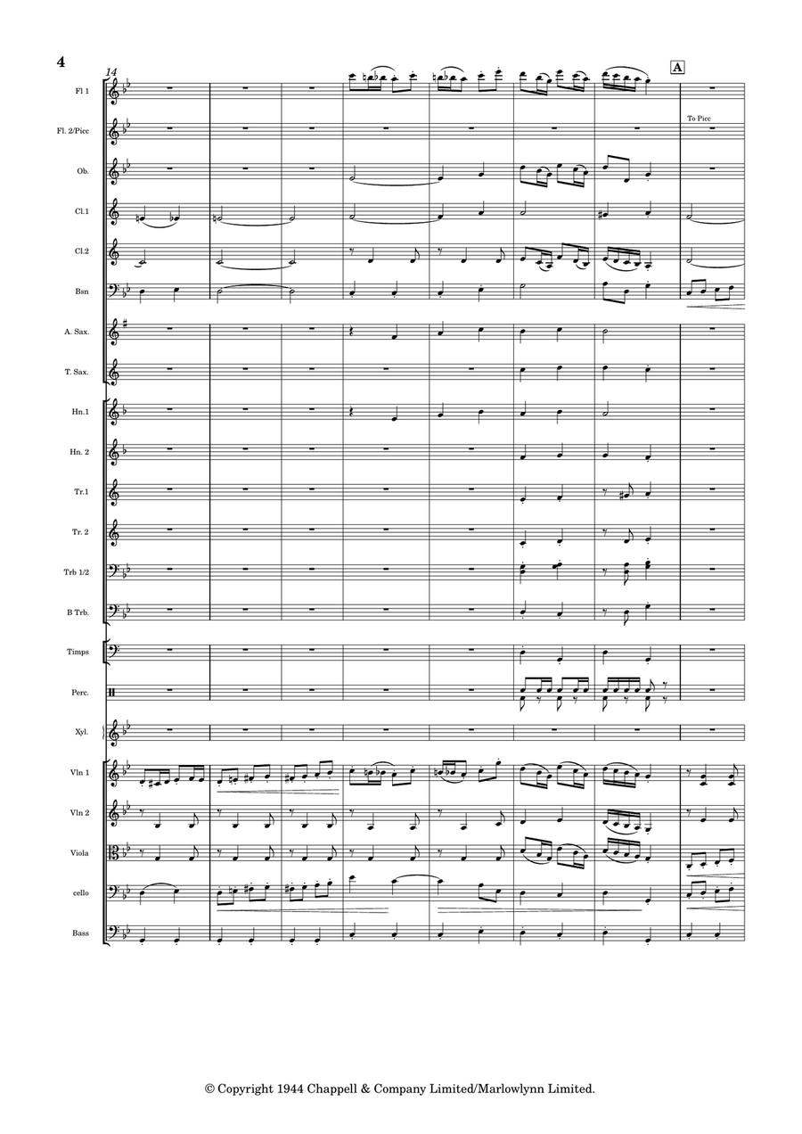 Devil's Galop Full Orchestra scores gallery preview page 4