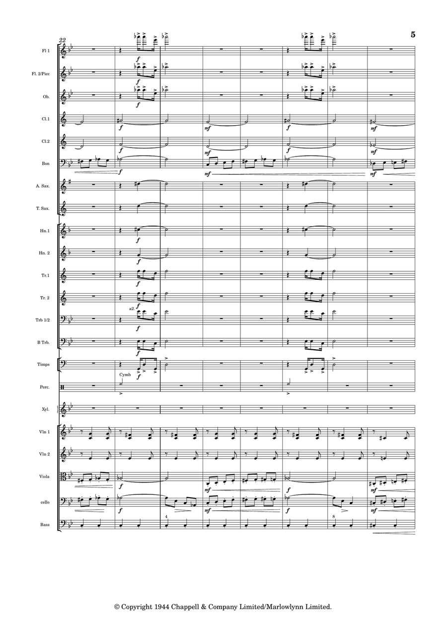 Devil's Galop Full Orchestra scores gallery preview page 5