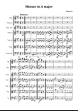 Menuetto_A major - Score Only