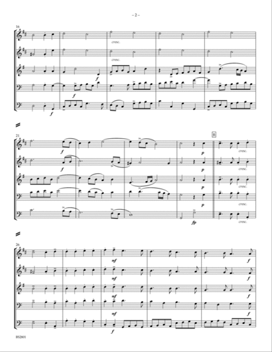 Four Renaissance Madrigals Horn scores gallery preview page 4