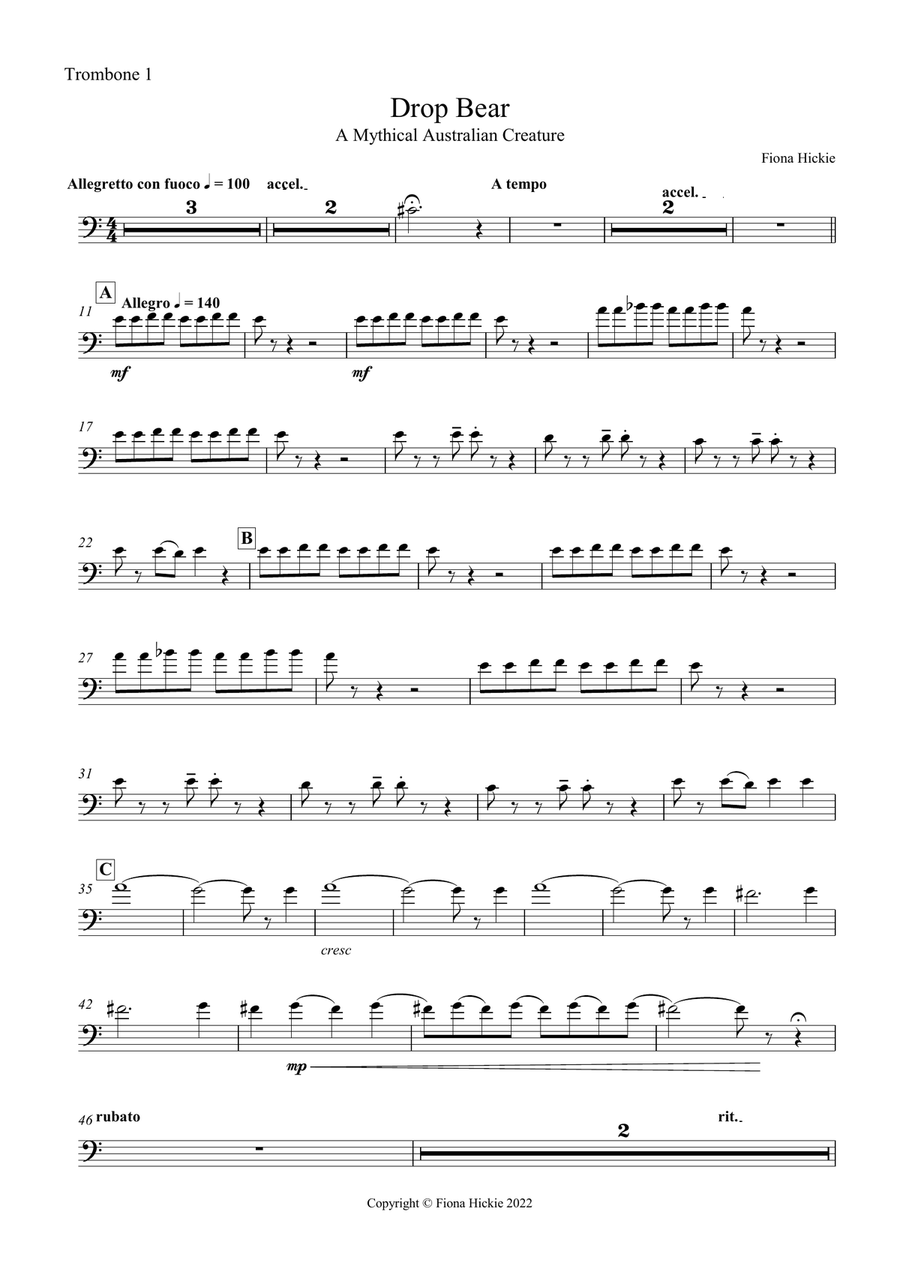 Drop Bear Drop Bear Brass Ensemble scores gallery preview page 6