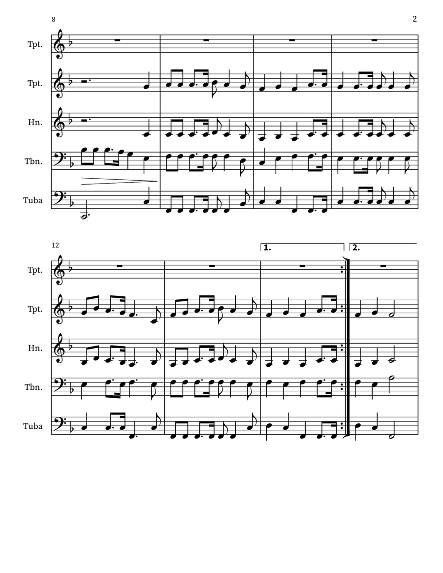 The Rocks and the Mountains Small Ensemble scores gallery preview page 2