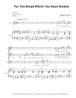 For The Bread Which You Have Broken (Vocal Trio - (SAB) mini preview