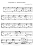 Wiegenlied, Lullaby by Brahms