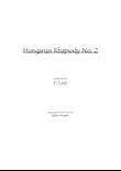 Hungarian Rhapsody no. 2