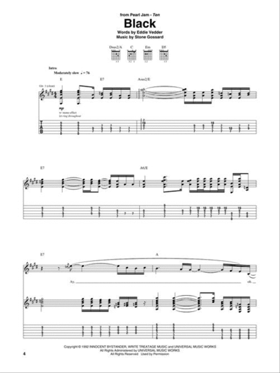 Alternative Rock Guitar Tab Anthology Electric Guitar scores gallery preview page 4