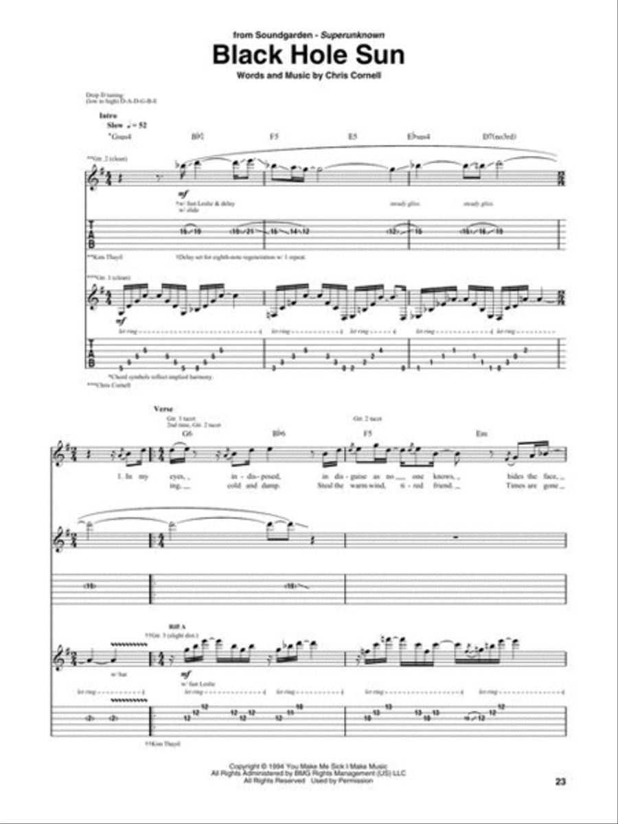 Alternative Rock Guitar Tab Anthology Electric Guitar scores gallery preview page 5