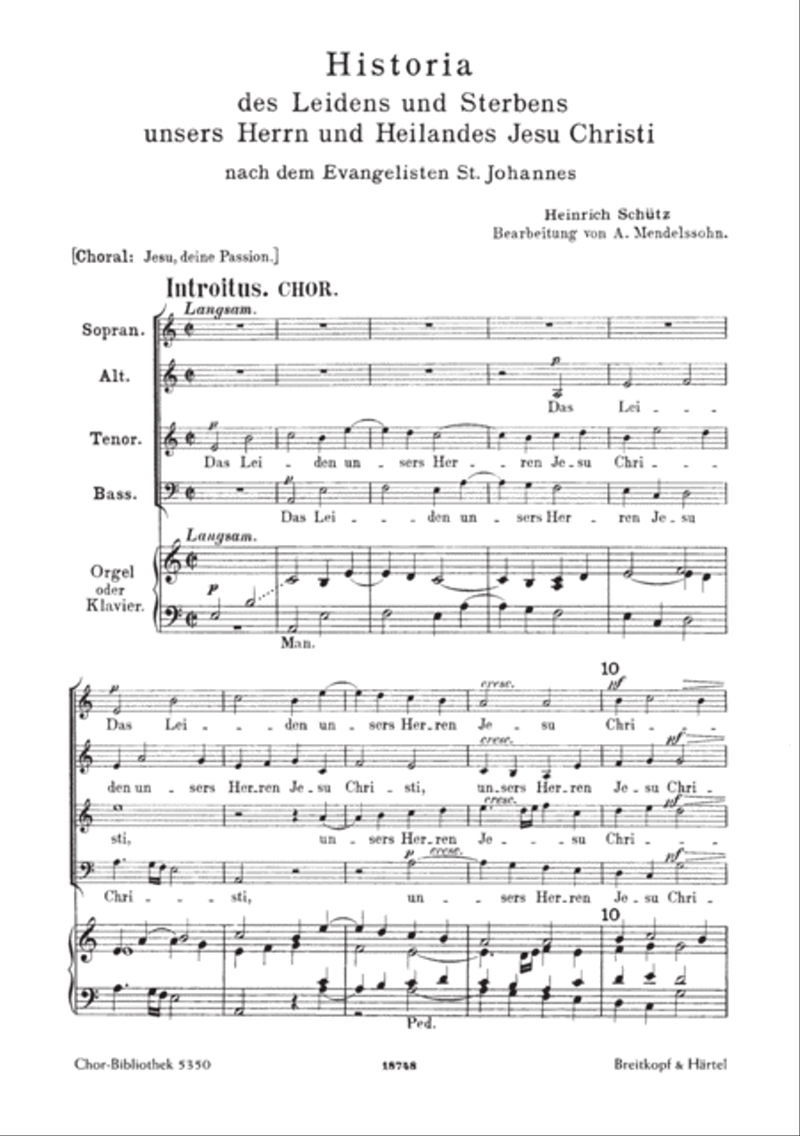 St. John Passion SWV 481 Choir scores gallery preview page 2
