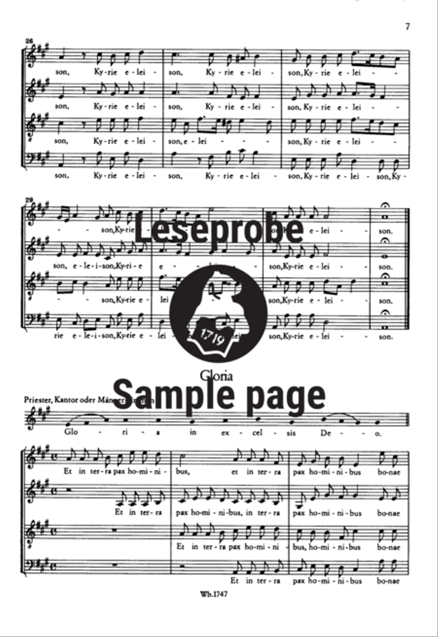 Missa secunda A Cappella scores gallery preview page 4