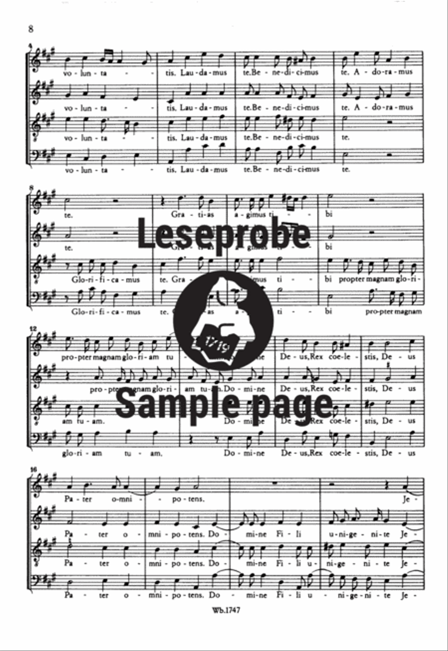 Missa secunda A Cappella scores gallery preview page 5