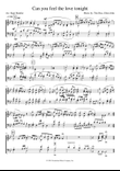 Can You Feel The Love Tonight - Score Only