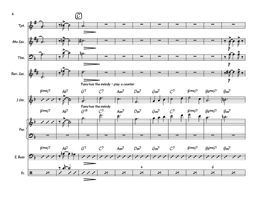 Alice In Wonderland Alice In Wonderland Jazz Ensemble scores gallery preview page 4