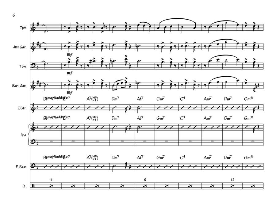 Alice In Wonderland Alice In Wonderland Jazz Ensemble scores gallery preview page 6