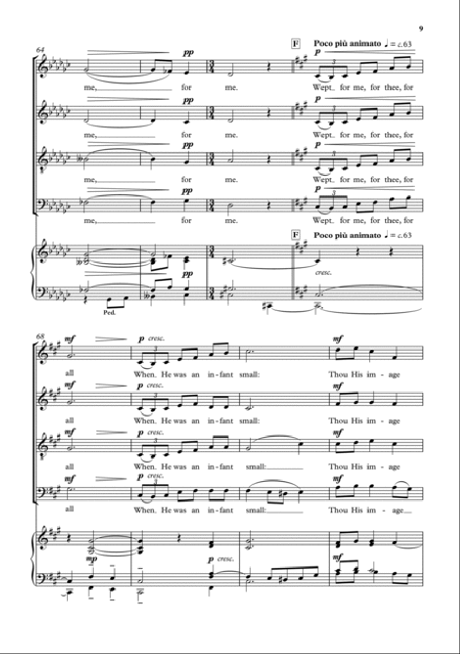 Blake's Lullaby by John Rutter 4-Part - Sheet Music page 4