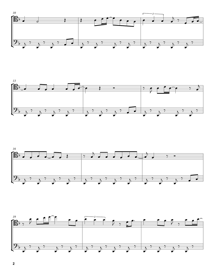 Eye Of The Tiger Eye Of The Tiger String Duet scores gallery preview page 2