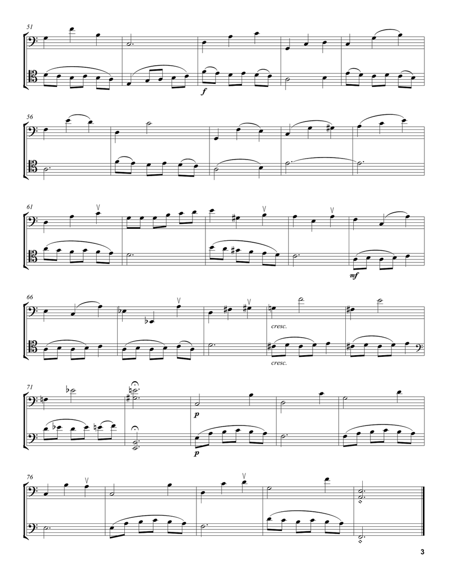 Mia & Sebastian's Theme (from La La Land) String Duet scores gallery preview page 3